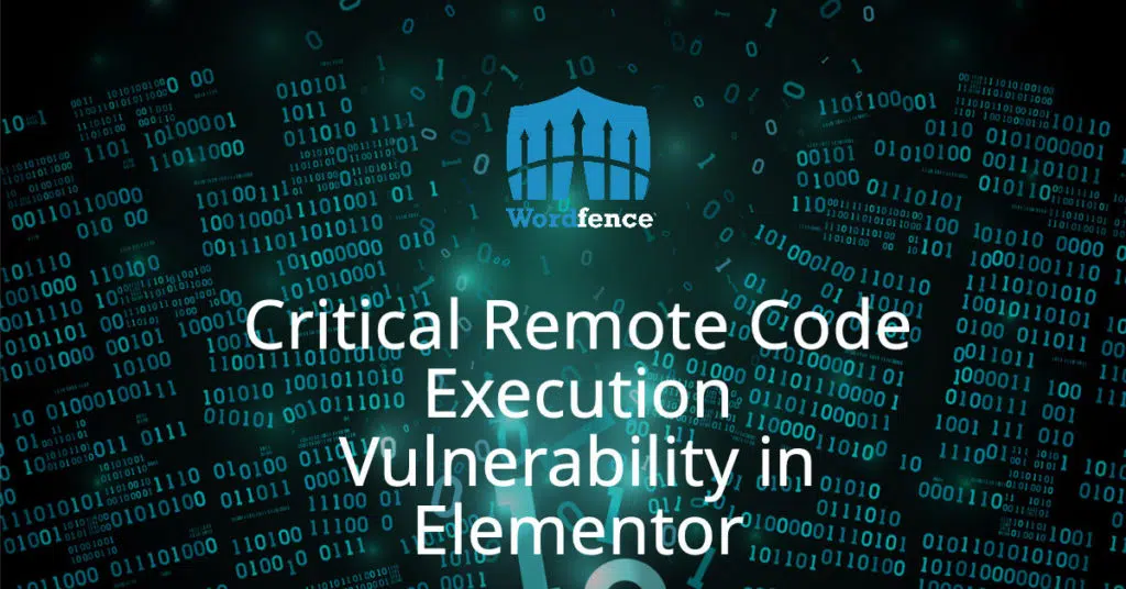 Kritische Sicherheitsanfälligkeit bezüglich Remotecodeausführung in Elementor