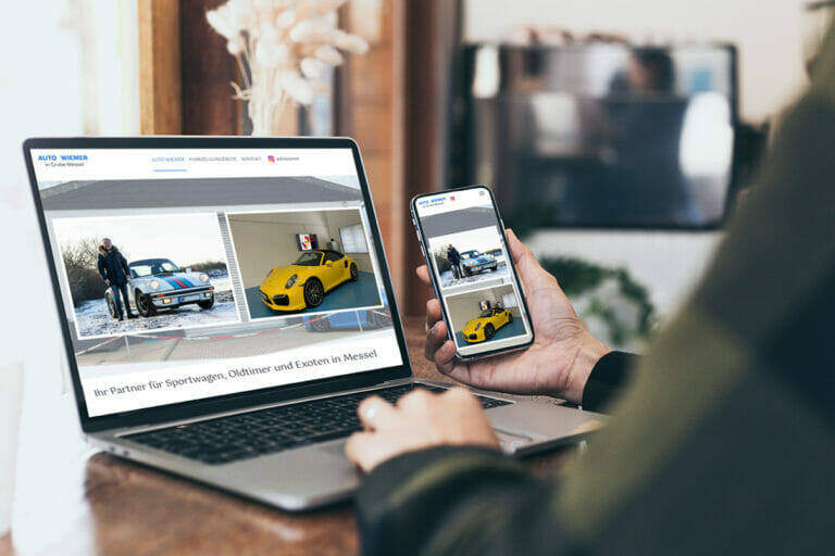 Kleine Webseite Für Auto-Händler