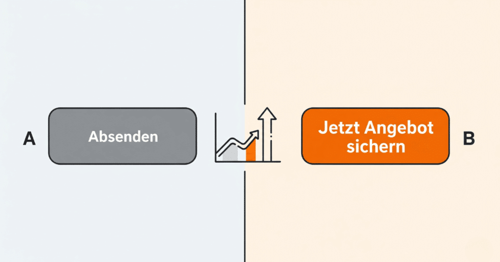 A/B-Test Vergleich Von Zwei Cta-Buttons Zur Klickratenoptimierung
