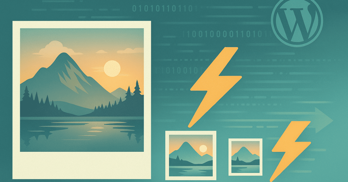 Bildoptimierung Wordpress: Großes Bild Wird Komprimiert Für Schnelle Website-Performance