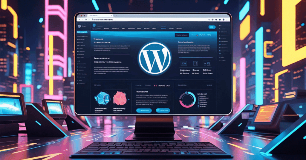 Wordpress 2025: Futuristisches Wordpress-Logo Symbolisiert Modernität Und Relevanz