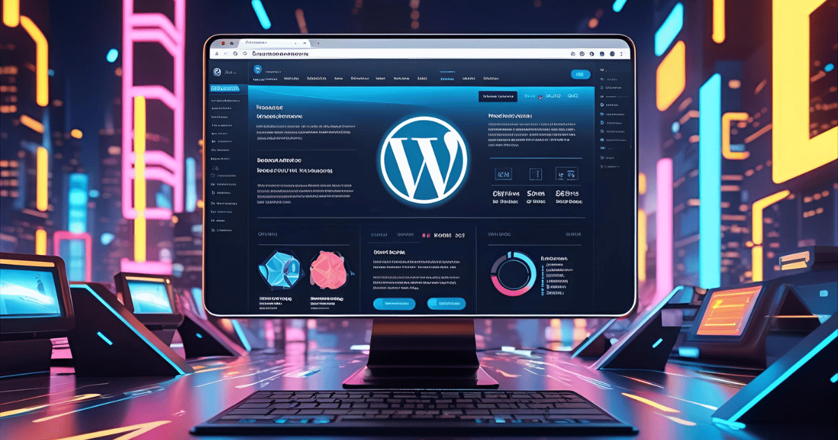 Wordpress 2025: Futuristisches Wordpress-Logo Symbolisiert Modernität Und Relevanz