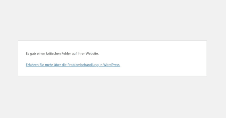 Wordpress Kritischer Fehler: Wordpress-Fehler Durch Debugging, Plugin-Checks &Amp; Datenbankreparatur Beheben