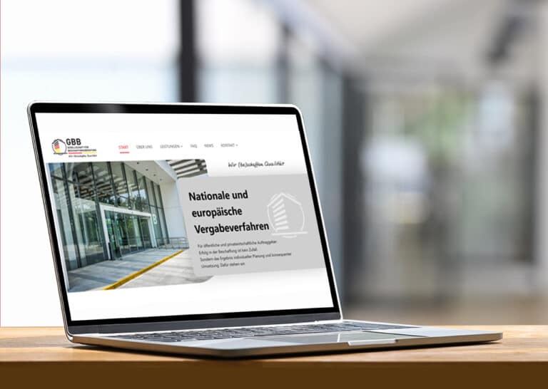 Webseite für Beratungsgesellschaft 2 gbb monitor
