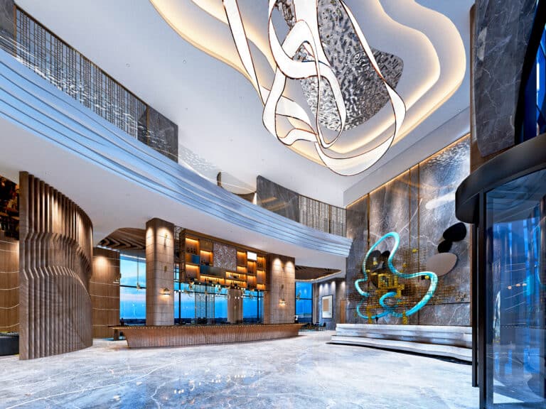 Luxushotel-Lobby