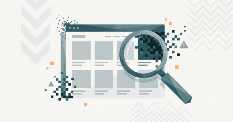 Webdesign & WordPress-Webseiten, die für dich arbeiten. 14 Illustration: Lupe Deckt Versteckte Schadsoftware Hinter Einem Scheinbar Sauberen Woocommerce-Onlineshop Auf – Fallstudie Zu Einem Gehackten Shop